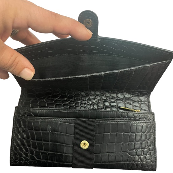 SALVATORE FERRAGAMO PURSE VARA EMBOSSING LEATHER BLACK WOMEN - Picture 3 of 12